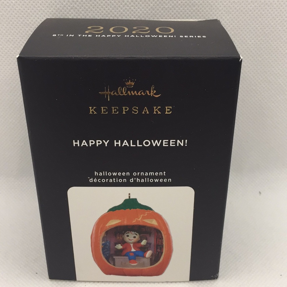 2020 Hallmark Keepsake Happy Halloween Ornament Monster Inside Pumpkin 8…